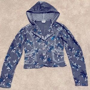 Disneyland Resort floral blazer/jacket with hood